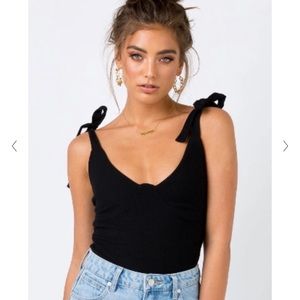 Princess Polly Clove Tie Up Bodysuit (Size 4)